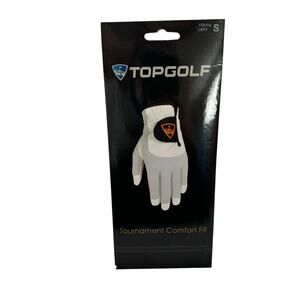 TOPGOLF *NEW* Youth White Tournament Confort Fit Glove — Youth Left Small Unisex